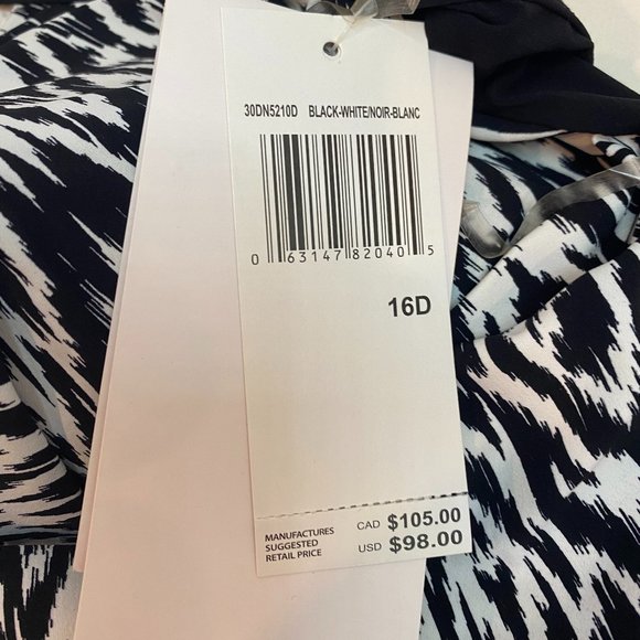 NWT Christina Black Printed Camisole One Piece swimsuit - Picture 6 of 6